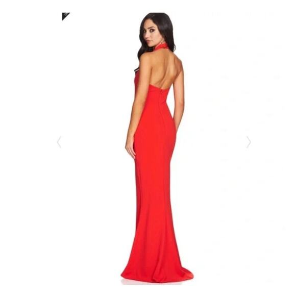 Nookie Madonna Gown Cocktail Dress Evening Maxi Red Size XL - Picture 2 of 9